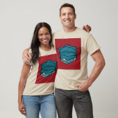 Retro Masker Op Blijf Koel Design T-shirt (Unisex)
