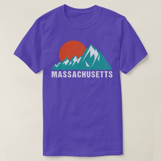 Retro Massachusetts2 T-shirt (Design voorkant)