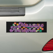 Retro Massage Therapeut Bumpersticker (Op auto)
