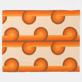 Retro massief geometrisch vormpatroon 1 fleece deken (Voorkant (Horizontaal))