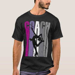 Retro Master Schaatsen Instructeur Vrouwelijke coa T-shirt