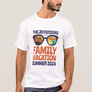 Retro Matching Family Trip Beach Vacking T-shirt