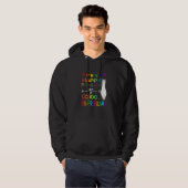 Retro Math Formula 100 Days Of School No Prob Llam Hoodie (Voorkant volledig)