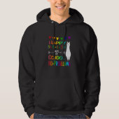 Retro Math Formula 100 Days Of School No Prob Llam Hoodie (Voorkant)