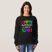 Retro Math Formula 100 Days Of School Shirt Math T (Voorkant volledig)