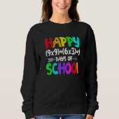 Retro Math Formula 100 Days Of School Shirt Math T (Voorkant)