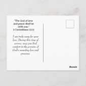 Retro Matteüs 5:4 Bijbelvers Briefkaart (Achterkant)