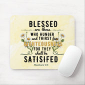 Retro Matteüs 5:6 Waterverf Muismat (Met muis)