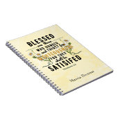 Retro Matteüs 5:6 Waterverf Notitieboek (Rechterzijde)