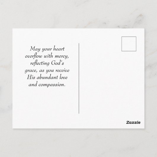 Retro Matteüs 5:7 Bijbelvers Briefkaart (Achterkant)