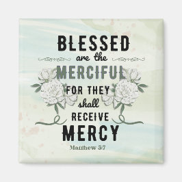 Retro Matteüs 5:7 Bijbelvers Magneet