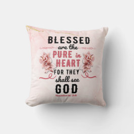 Retro Matteüs 5:8 Calla Lillies Kussen