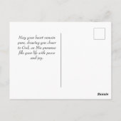 Retro Matteüs 5:8 Calla Lillies Waterverf Briefkaart (Achterkant)