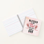 Retro Matteüs 5:8 Calla Lillies Waterverf Notitieboek (Binnen)