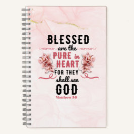 Retro Matteüs 5:8 Calla Lillies Waterverf Notitieboek