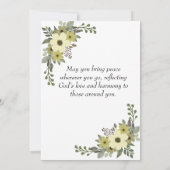 Retro Matteüs 5:9 Olijftak Waterverf Notitiekaartje (Achterkant)