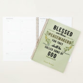 Retro Matteüs 5:9 Olijftak Waterverf Planner (Display)