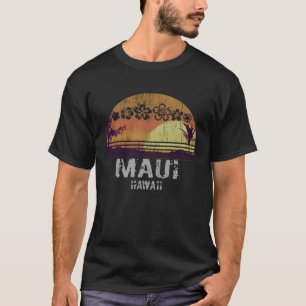 Retro Maui Hawaii Beach Sunset T-shirt