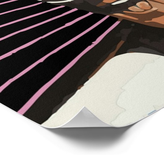 Retro max 1980-hoofdkamer poster (Hoek)