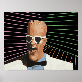 Retro max 1980-hoofdkamer poster