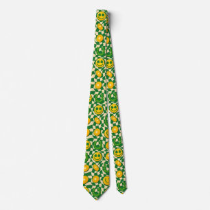 Retro Maximalistische Schachbrett St. Patrick's Da Stropdas