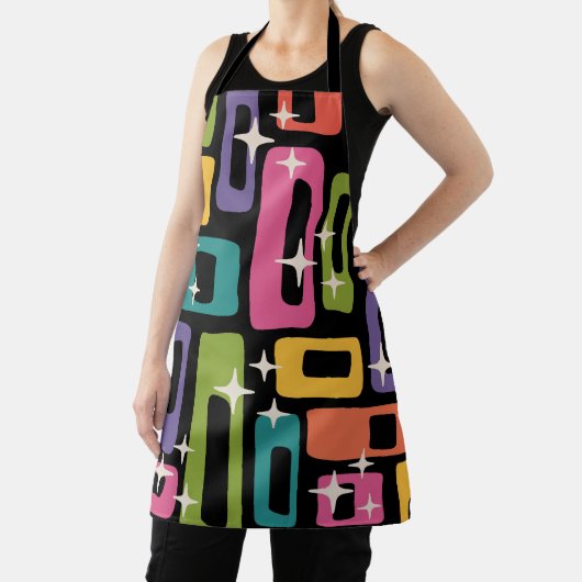 Retro MCM Abstract atoomouderingspatroon Schort (Insitu)
