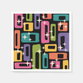 Retro MCM Abstract atoomouderingspatroon Servet (Voorkant)