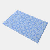 Retro MCM Geometrisch Patroon Babyblauw Deurmat (Schuin)