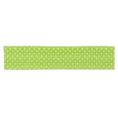 Retro MCM geometrisch patroon Chartreuse Korte Tafelloper (Horizontaal)