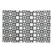 Retro MCM Geometrisch Patroon Zwart Wit Kussensloop (Achterkant)