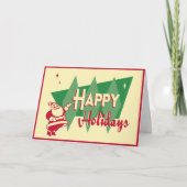 Retro MCM kerst Kaart (Voorkant)