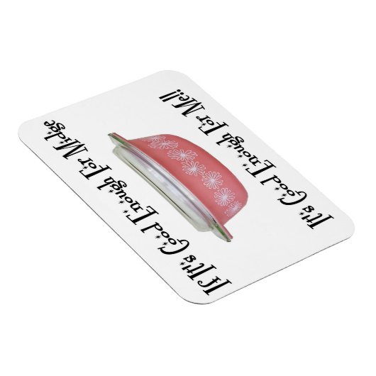 Retro MCM Pyrex Pink Midge Magnet Magneet (Rechterzijde)
