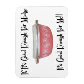 Retro MCM Pyrex Pink Midge Magnet Magneet (Verticaal)
