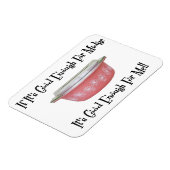 Retro MCM Pyrex Pink Midge Magnet Magneet (Linkerzijde)