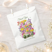 Retro Meadow Classic Flowers Bedankzakje (Geknipt)