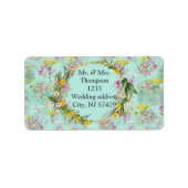 Retro Meadow Classic Flowers Etiket (Voorkant)