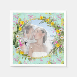 Retro Meadow Classic Flowers Servet