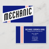 retro mechanica visitekaartje (Voorkant / Achterkant)