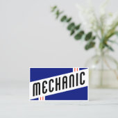 retro mechanica visitekaartje (Staand voorkant)