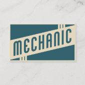 retro mechanica visitekaartje (Voorkant)