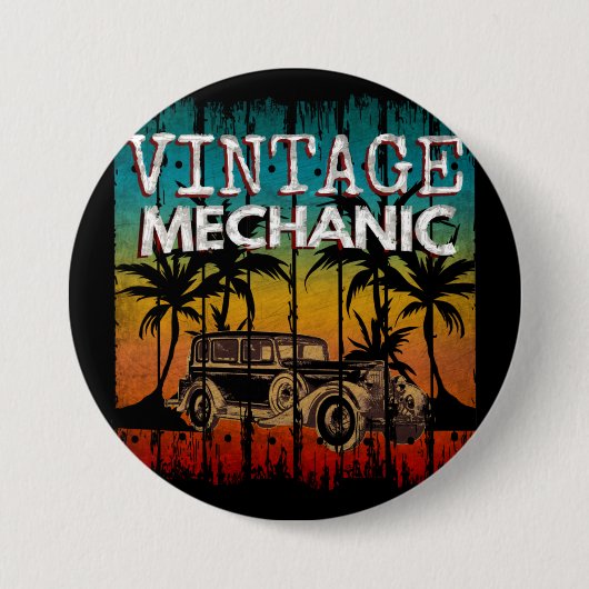 RETRO MECHANICUS RONDE BUTTON 7,6 CM (Voorkant)