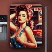 Retro Mechanisch Meisje Magneet