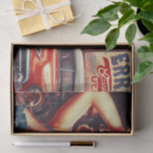 Retro Mechanisch Meisje Tissuepapier (Geschenk)