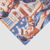 Retro Mechanische Pin-up Tissuepapier (Detail)