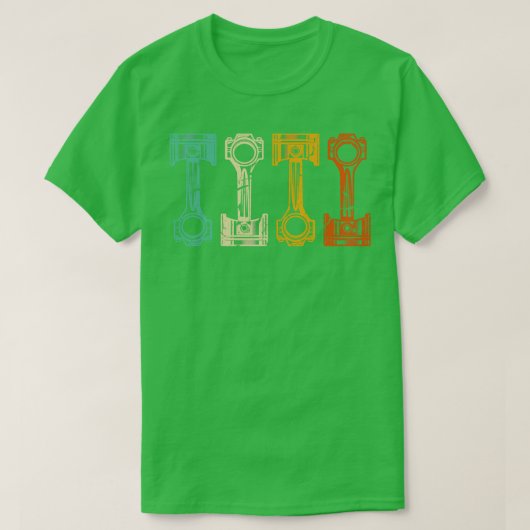 Retro mechanische  tuner t-shirt (Design voorkant)