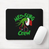 Retro Med-Surg Crew Nurse Stethoscope Christmas Xm Muismat (Met muis)