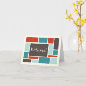 Retro Medewerker Welkom bij de Team Kaart (Gele Bloem)