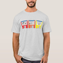 Retro media floppy disks uit het begin van de jare t-shirt