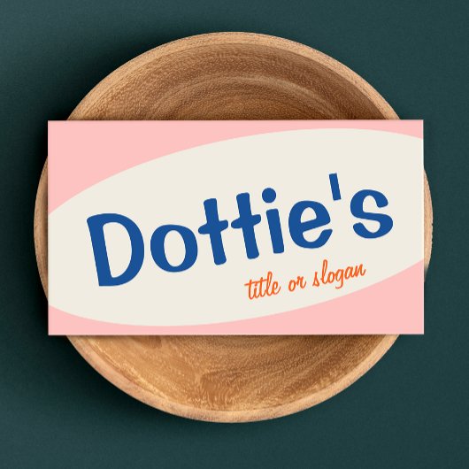 Retro mediane eeuw jaren '50 visitekaartje