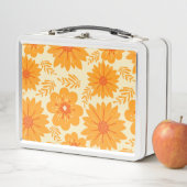 Retro  medio Oranje ventilatorpatroon (In situ)